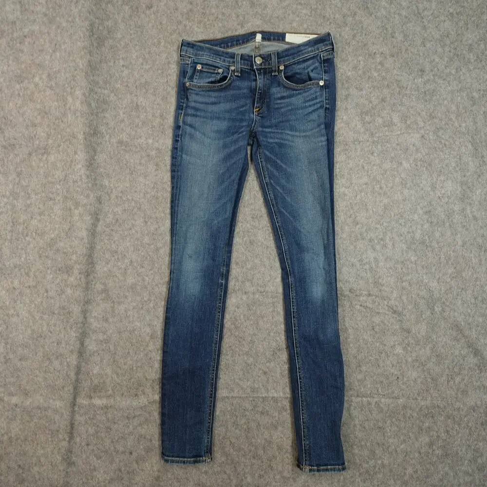 Rag & Bone Jeans Womens 26‎ Skinny Parliament Wash 26x28 Actual